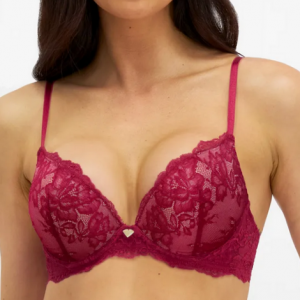 Temple Luxe by Berlei Lace Level 2 Push Up Bra - Black/Nude - Curvy