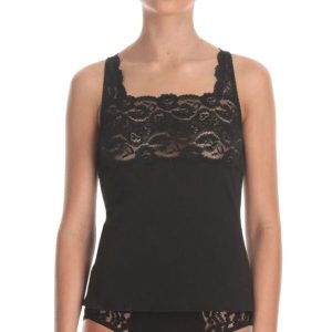 Kayser Cotton & Lace Cami (Black)